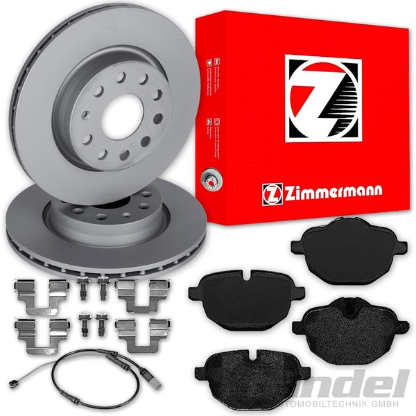 Zimmermann Bremsscheiben + BelÄGe Hinten Passend FüR Bmw X3 X4 Ix3 G01 G02 G08-image