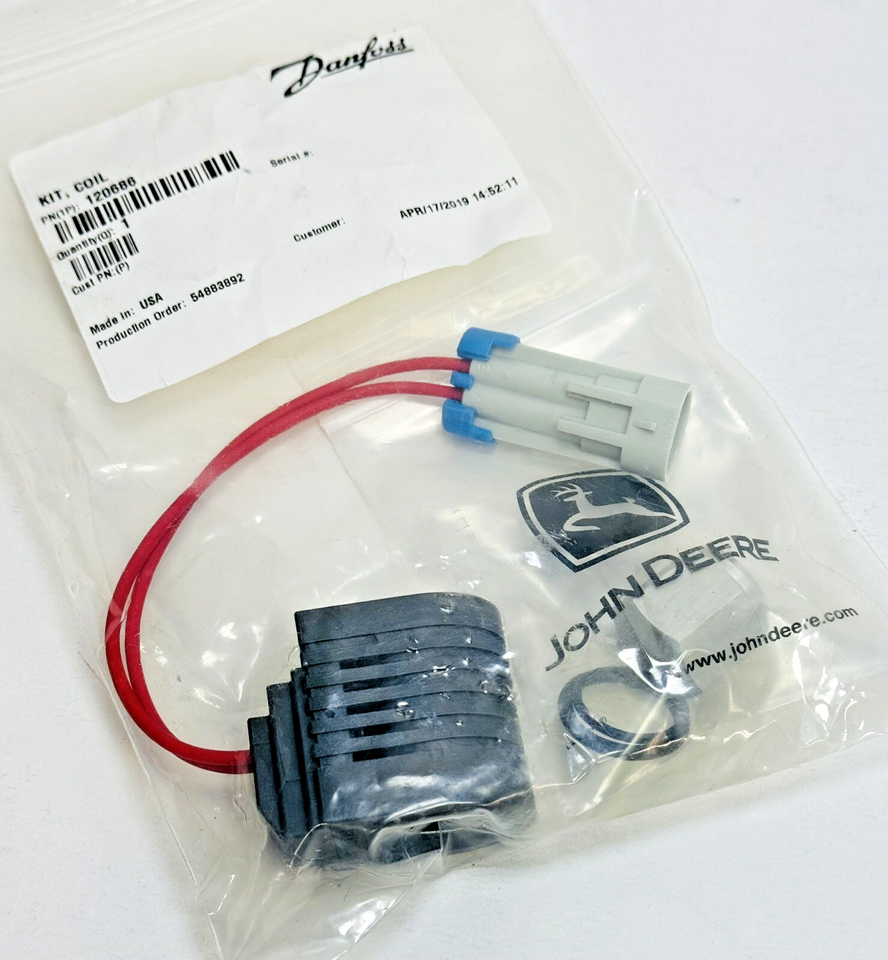 GENUINE OEM DANFOSS 322381 SOLENOID KIT TCA14065 for JOHN DEERE GREENS ...