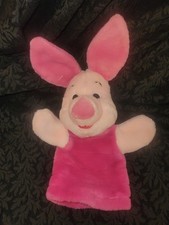 Disney Fisher Price Soft Pink Piglet Hand Puppet Mattel Winnie the Pooh Learning
