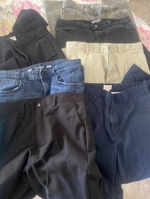 Youth Boys Kids Dress Pants jeans collard shirt Lot of 9 Size 14 - 16