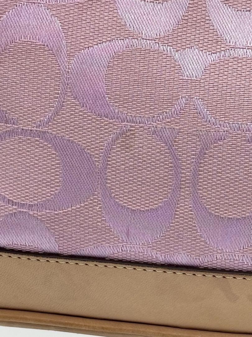 バッグ COACH Signature AccessoryPouch Pink 6094 COACH Signature Accessorypouch Pink 6094 | eBay