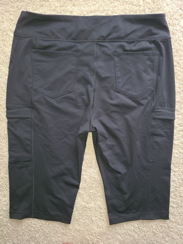 Duluth NoGa Capri Pants Women’s Size XL Stretch Classic Black Straight Cropped - Imagen 18 de 18