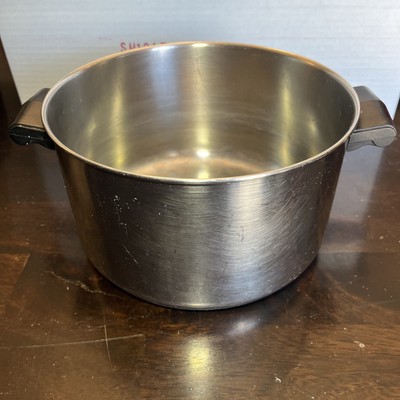Vintage Farberware Aluminum Clad 4 qt Stainless Steel Stockpot No Lid USA