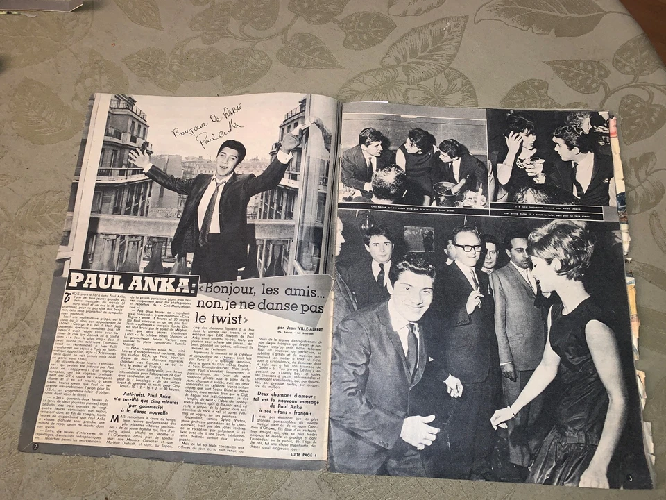 CINÉ MUSIC MAGAZINE N° 4 HALLYDAY DISTEL ANKA P BOONE F AVALON Z JEANMAIRE - Photo 2/4