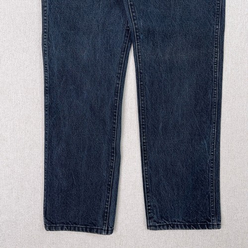 Jeans Lee Riders anni 80 uomo 32x31 relaxed dritto blu navy stonewash denim Union USA - Foto 9 di 9