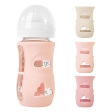 3 Pack Silicone Sleeves for Philips Avent Natural Glass Baby Bottles, 8 oz