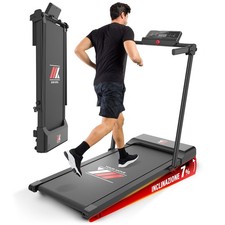 YM NEXT 1000 Tapis Roulant Elettrico Pieghevole, Salvaspazio, 12 programmi, Nero