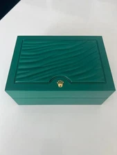 ROLEX 39139.8064 Watch Box Case Oyster M Green Wood Wave Vintage Genuine #10