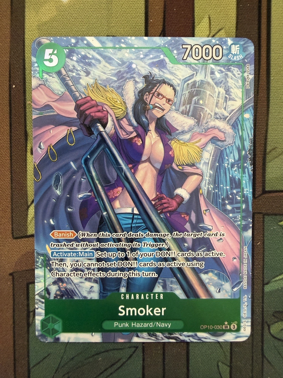 Smoker OP10-030 SR ALT ART One Piece Card Game English Card