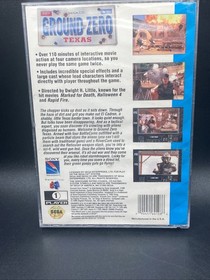 Ground Zero Texas (Sega CD, 1993) Complete, tested. with registration Clean Disc