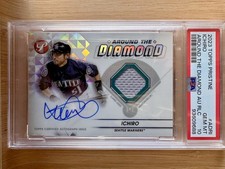 2023 Topps Pristine Ichiro Suzuki PSA 10 Game-Used Jersey On Card Autograph Auto
