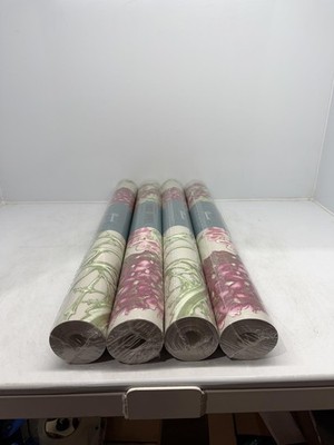 4 New Rolls Tempaper Self Adhesive Wallpaper Hydrangea-Blush HY068