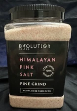 Himalayan Pink Salt Fine Grind 5 Lbs - Evolution Salt  Co. NEW