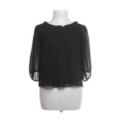 Zara Basic, Crop Top, Größe: XS, Schwarz, Polyester, Einfarbig, Damen #Ks4