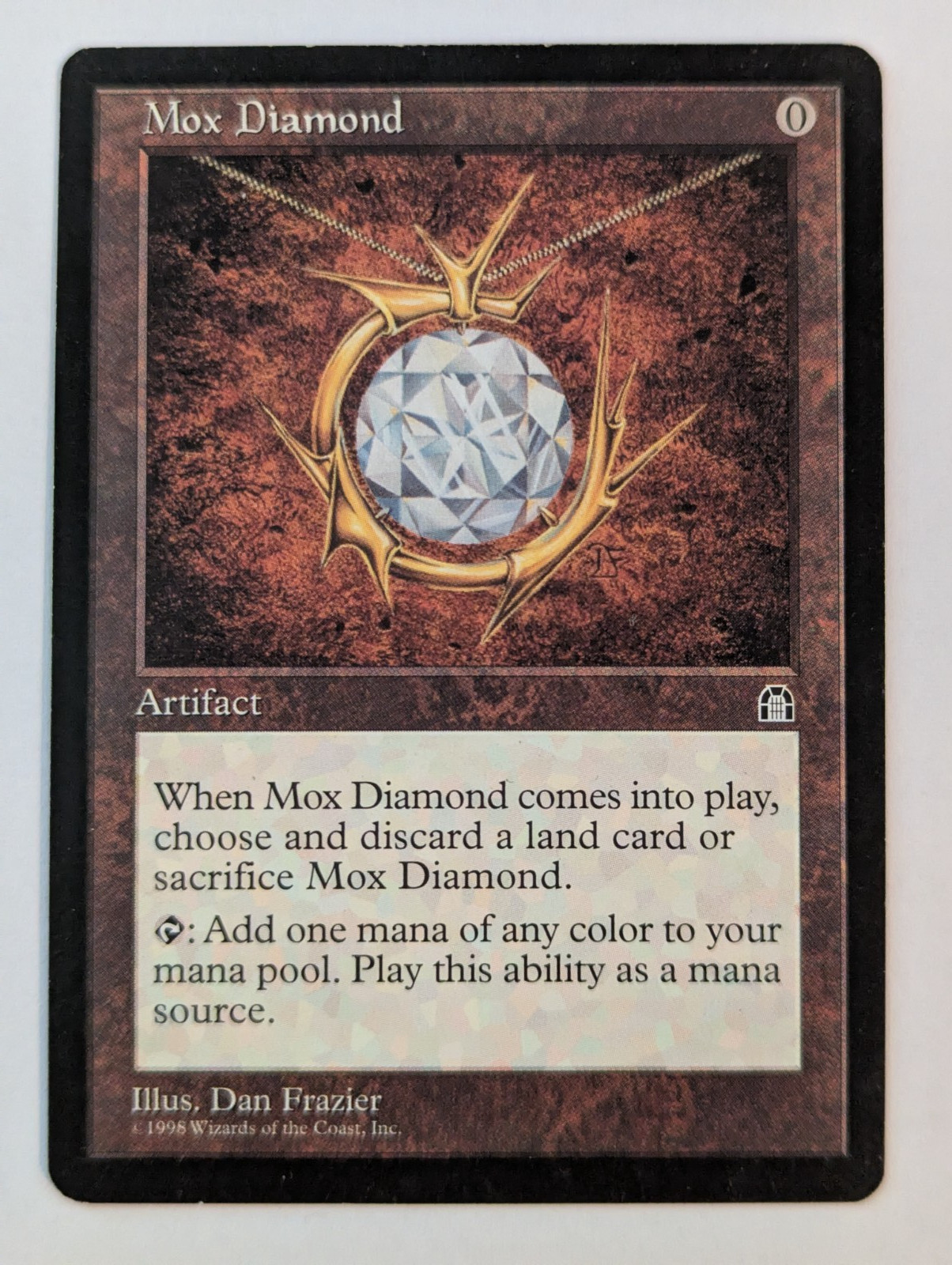 MTG 1998 Stronghold MOX DIAMOND 138 Rare, Excellent - Near Mint