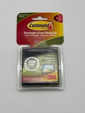 Command™ Medium Black Picture Hanging Strips 17204BLK-ES NEW