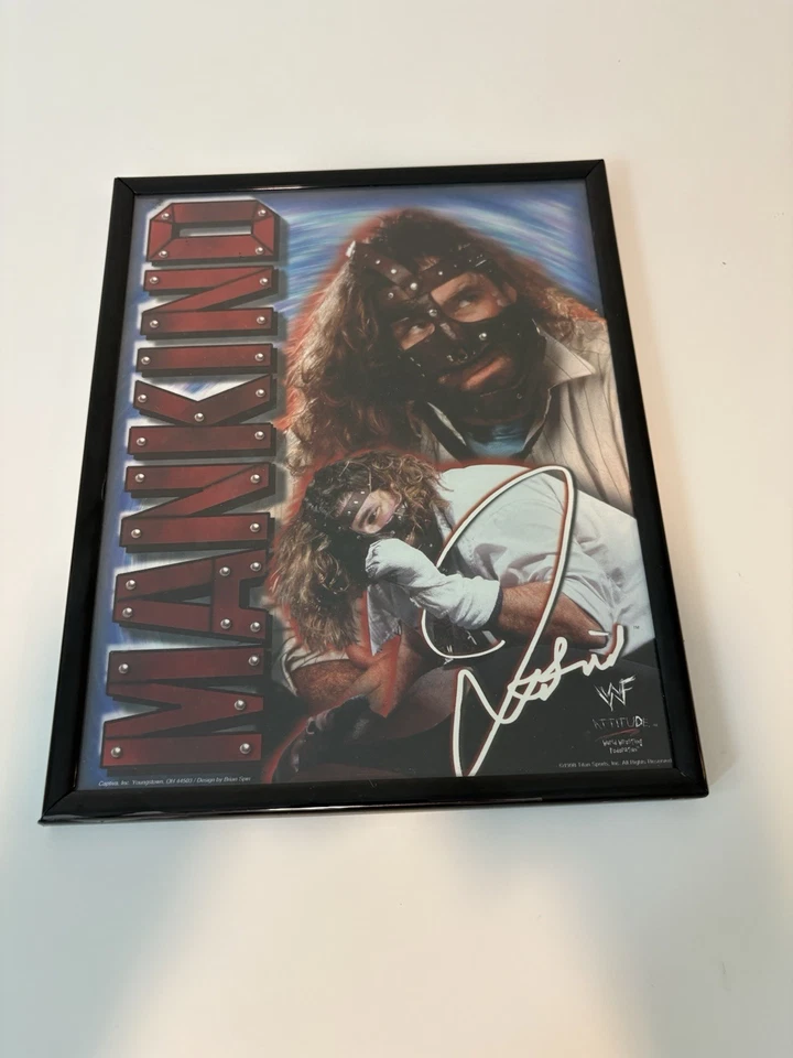 Foto de colección WWF WWE ManKind Mick Foley en marco de 8x10 por Captiva Foto 3 de 4