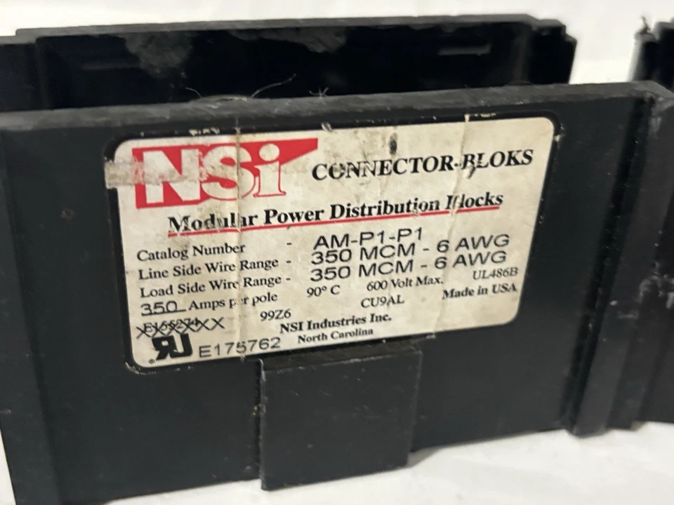 Lot (3) NSI Modular Power Distribution Blocks Cat. No. AM-P1-P1 - Image 4 of 4