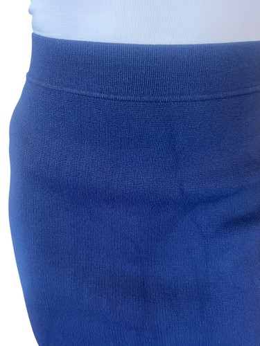 SCANLAN THEODORE SKIRT ROYAL BLUE CREPE KNIT SLIT BACK MIDI PENCIL SMALL $450 - Picture 10 of 22