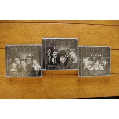 3 CD Lot Various Artists Sixties Legends 1 2 3 Pop Rock Soul Hits NEW Sealed