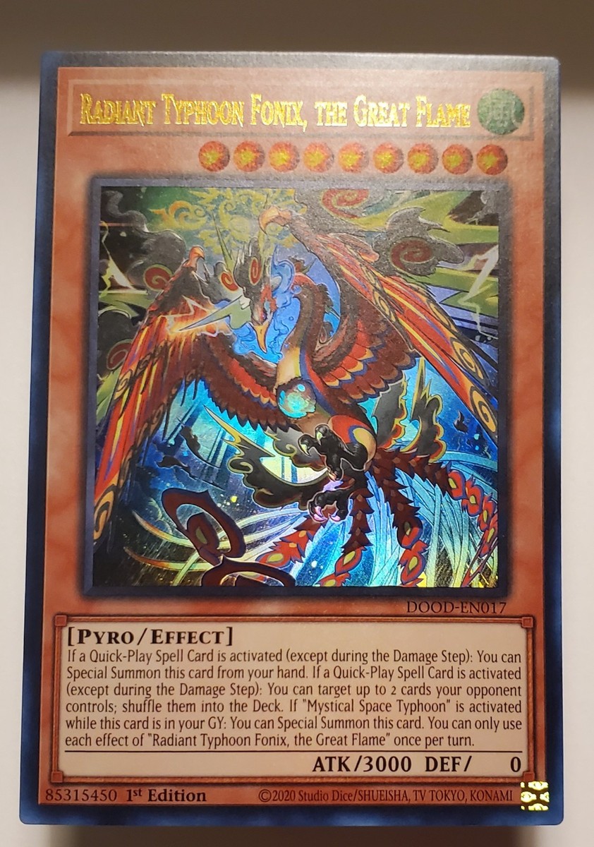 遊戯王 超火炎帝－グラディオン ST2-001 Yu-Gi-Oh! Radiant Typhoon Fonix, the Great Flame Ultra Rare 1st Ed