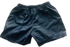 Faded Glory Girls Blue Chambray Bermuda Shorts Elastic Waist Size 10-12