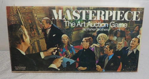 Vtg 1970 Masterpiece The Art Auction Board Game Parker Brothers 100% COMPLETE