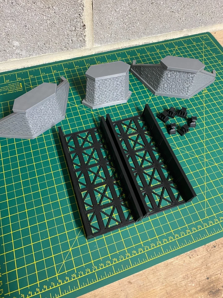 N Gauge 1:148 Iron Girder Bridge – Scenery Kit (Single Track) by 3D_PTD - Image 2 of 2