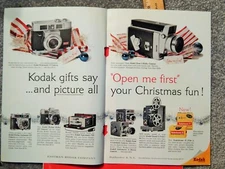 KODAK CAMERAS / BELL TELEPHONE / LIBERTY MUTUAL ORIGINAL  VTG 1961 ADVERTISEMENT