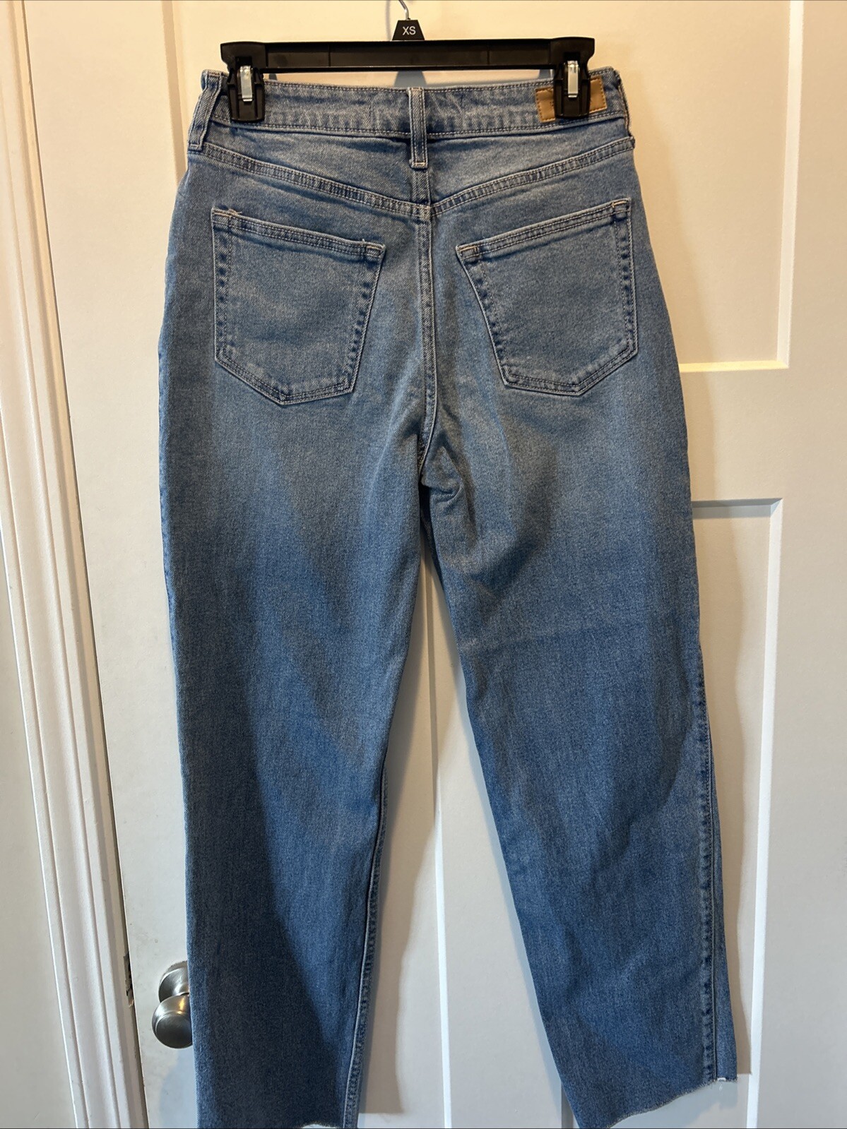Women Hollister Blue Jean Size 5L W27 L27 Ultra High-Rise Straight Cutoff