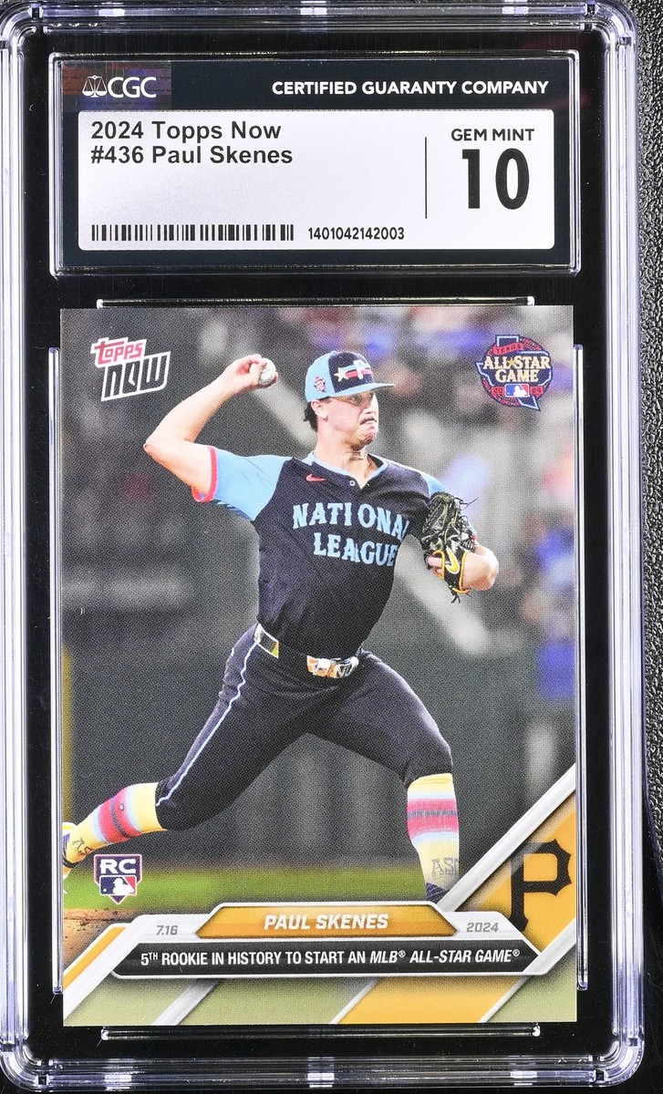 2024 Now Paul Skenes (RC) #436 CGC 10GM, 2024 NL All-Star Starting 