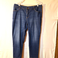 terra  sky womens jeans stretch blue back pockets size 16W