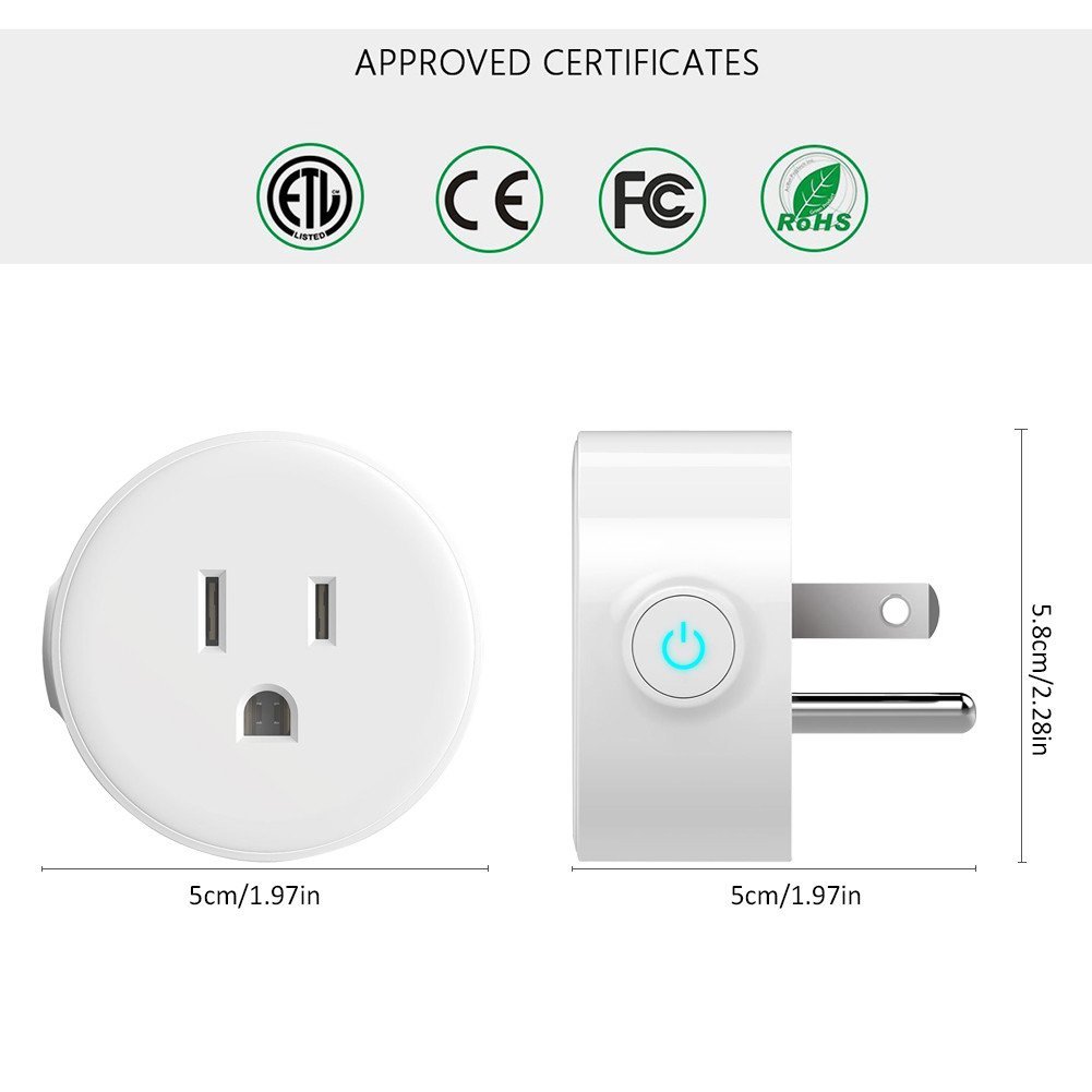 Smart Plug Wifi Outlet Mni Switch Compatible SmartPhone Control-image