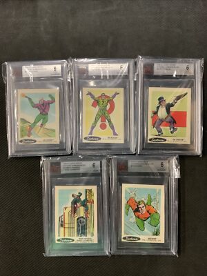 1978 DC Super Heroes Stickers SunBeam Backs 30 Card Set BVG Avg