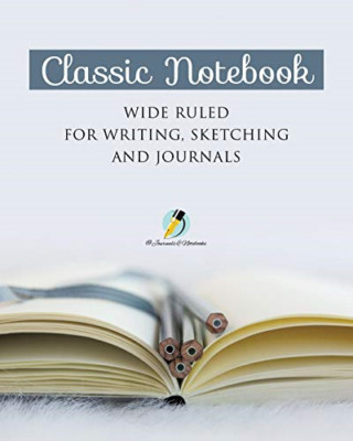 Klassisches Notizbuch breit liniert zum Schreiben, Skizzieren und - NEUE Zeitschriften und Nr. 2