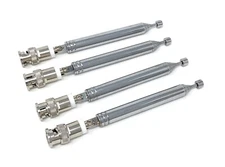 4 x Telescopic BNC Antennas 10-Sections for Radio Scanners/Wireless Mic/VHF/UHF