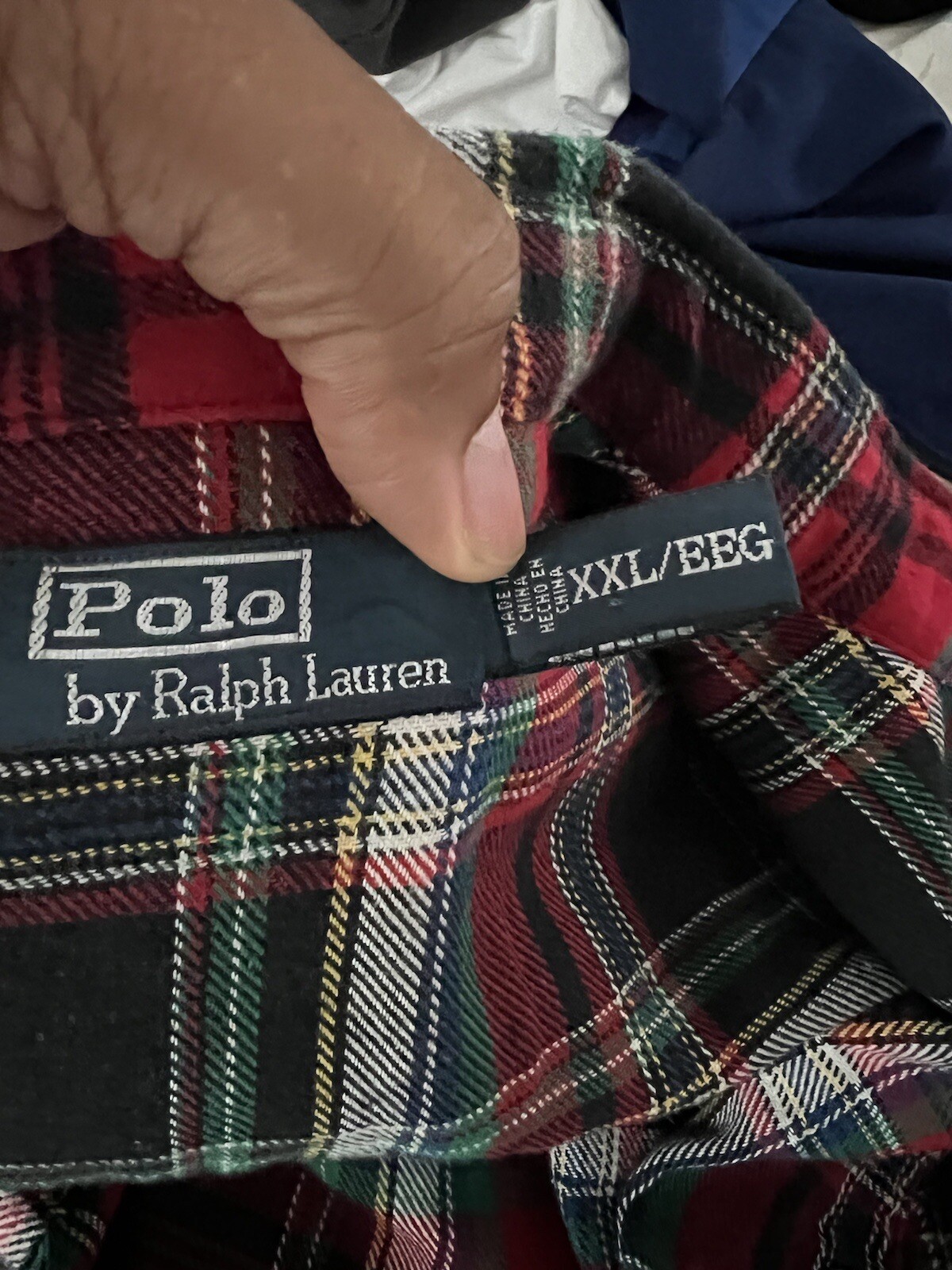 Polo Ralph Lauren Snap Button Flannel Shirt Elbow Pat… Gem
