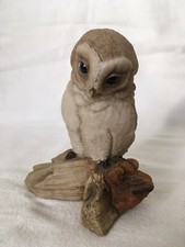 Vintage Barn Owl Figurine By Teviotdale Hand Made In Hawick Scotland 1992