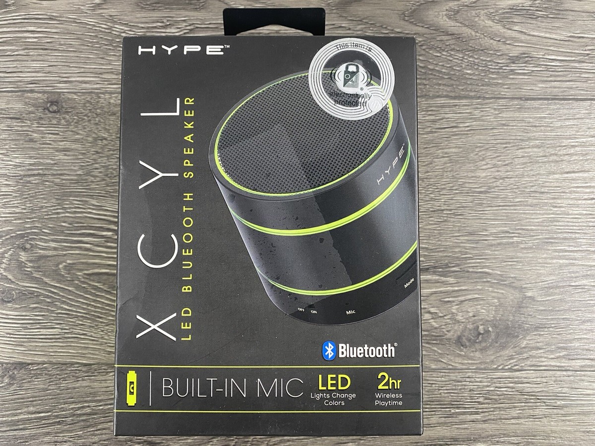Hype Xcyl Bluetooth Wireless LED Speaker for sale online