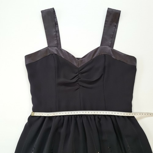 Review Black Sequined Embroidered Artdeco Dress Size AU 10 Excellent Condition - Picture 6 of 9