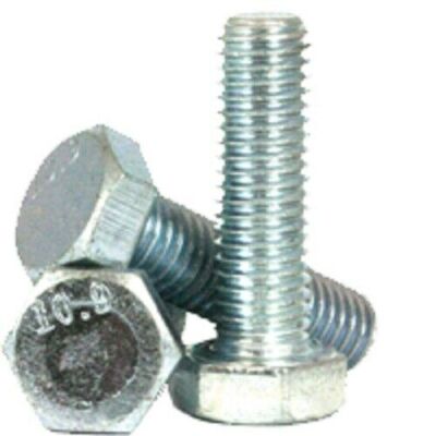 M10-1.5 X 20MM DIN 933 Coarse Hex Cap Screw 10.9 Zinc Plated 850 Pieces