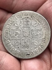 Charles II - 1676 (VICESIMO OCTAVO) Silver Crown