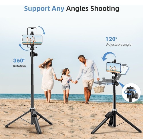 62" Phone Tripod - MIIASI Extendable Tripod for iPhone and Selfie Stick - Picture 5 of 7