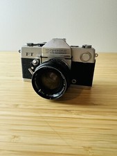 Vintage PETRI FT II Fully Auto 35mm SLR Camera w/Petri 1:1.8, f 55mm FOR PARTS