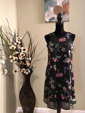 CALVIN KLEIN Multicolor Ck Floral dress size 2 $168+tax