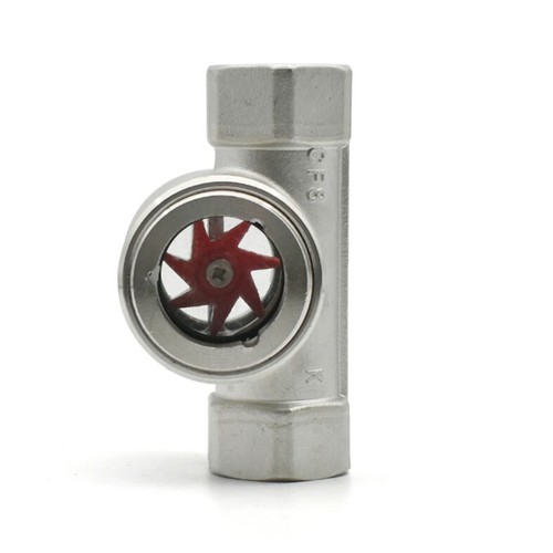 1/4" 3/8" 1/2" 1" 1.5" 2" NPT Thread Sight Glass Water Flow Indicator Impeller - Afbeelding 5 van 7