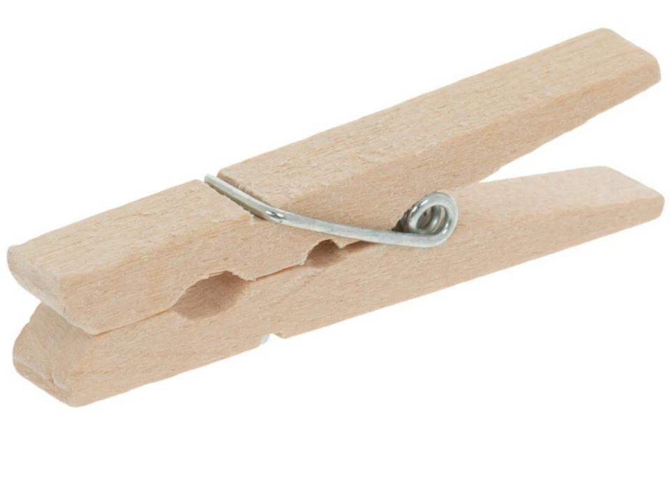 Premium 50 piezas 2.83" clavijas de madera de pino paños clips para fotos alfileres artesanales clips colgantes Foto 3 de 4