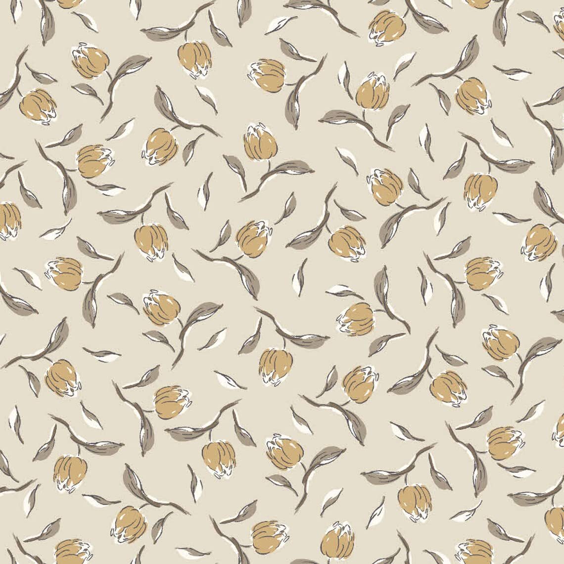 Floral Rayon Crepon Woven Ditsy Print Fabric No Stretch