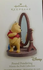 Hallmark Keepsake Ornament Pound Pondering Winnie the Pooh Disney 2008 Mirror