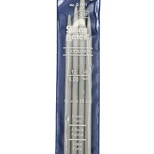 Susan Bates Quicksilver Double Point US10 Knitting Needles 10" Yarn Hobby Knit
